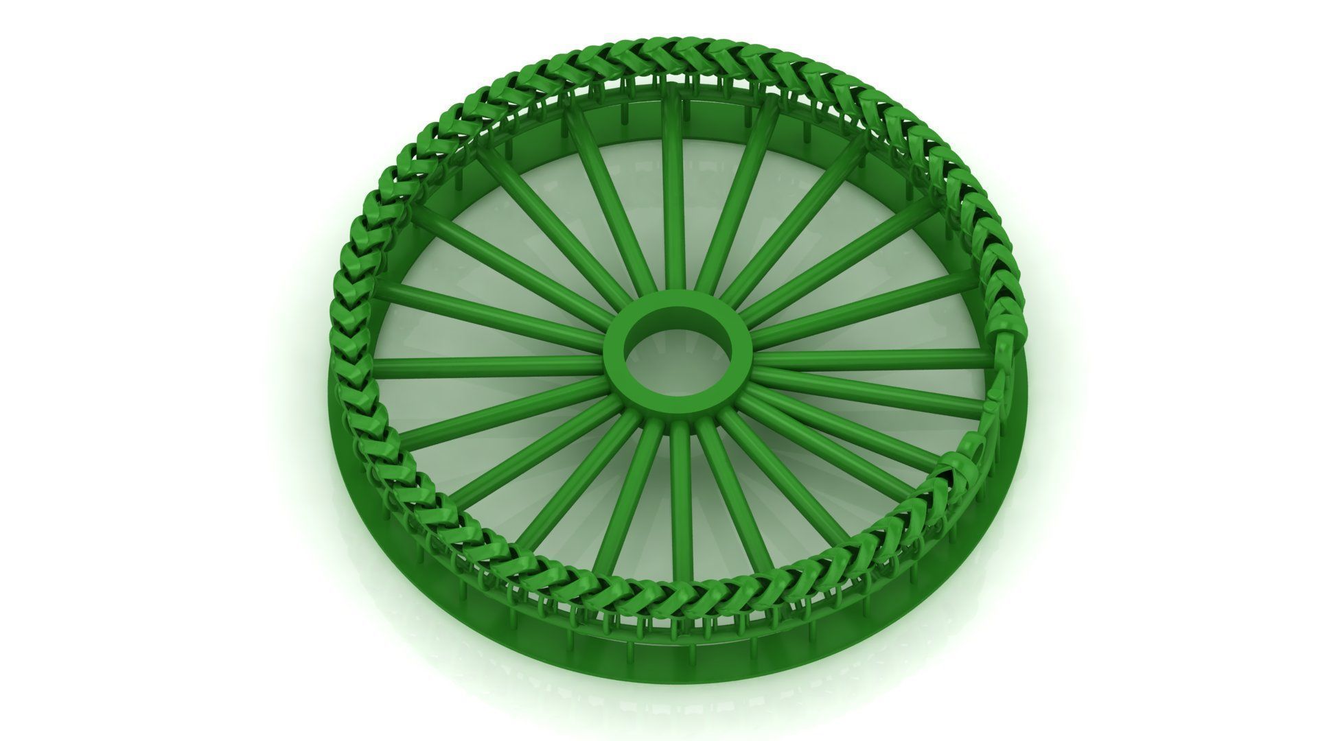 5 SIZE Spiral Franco Cuban Bracelet ready to print 3D Model Collection_1