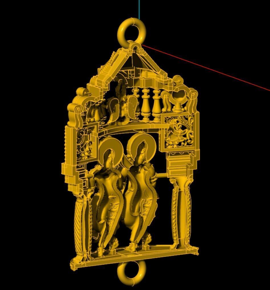  krishna radha Mogappu 3D print model_4