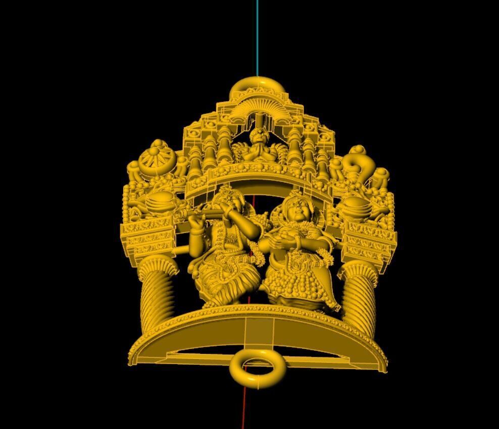  krishna radha Mogappu 3D print model_3