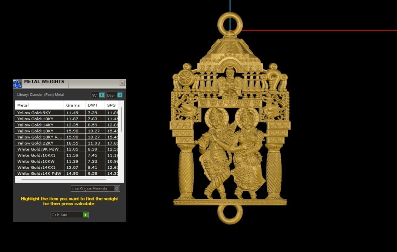  krishna radha Mogappu 3D print model_5