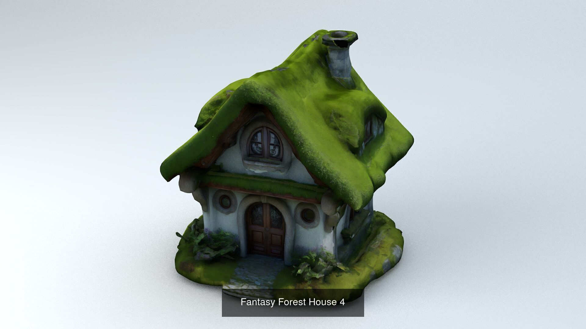 Fantasy Forest Houses 3D Model Collection_4