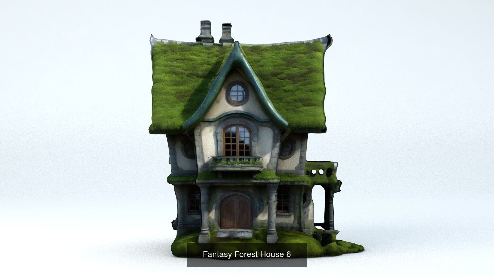 Fantasy Forest Houses 3D Model Collection_6