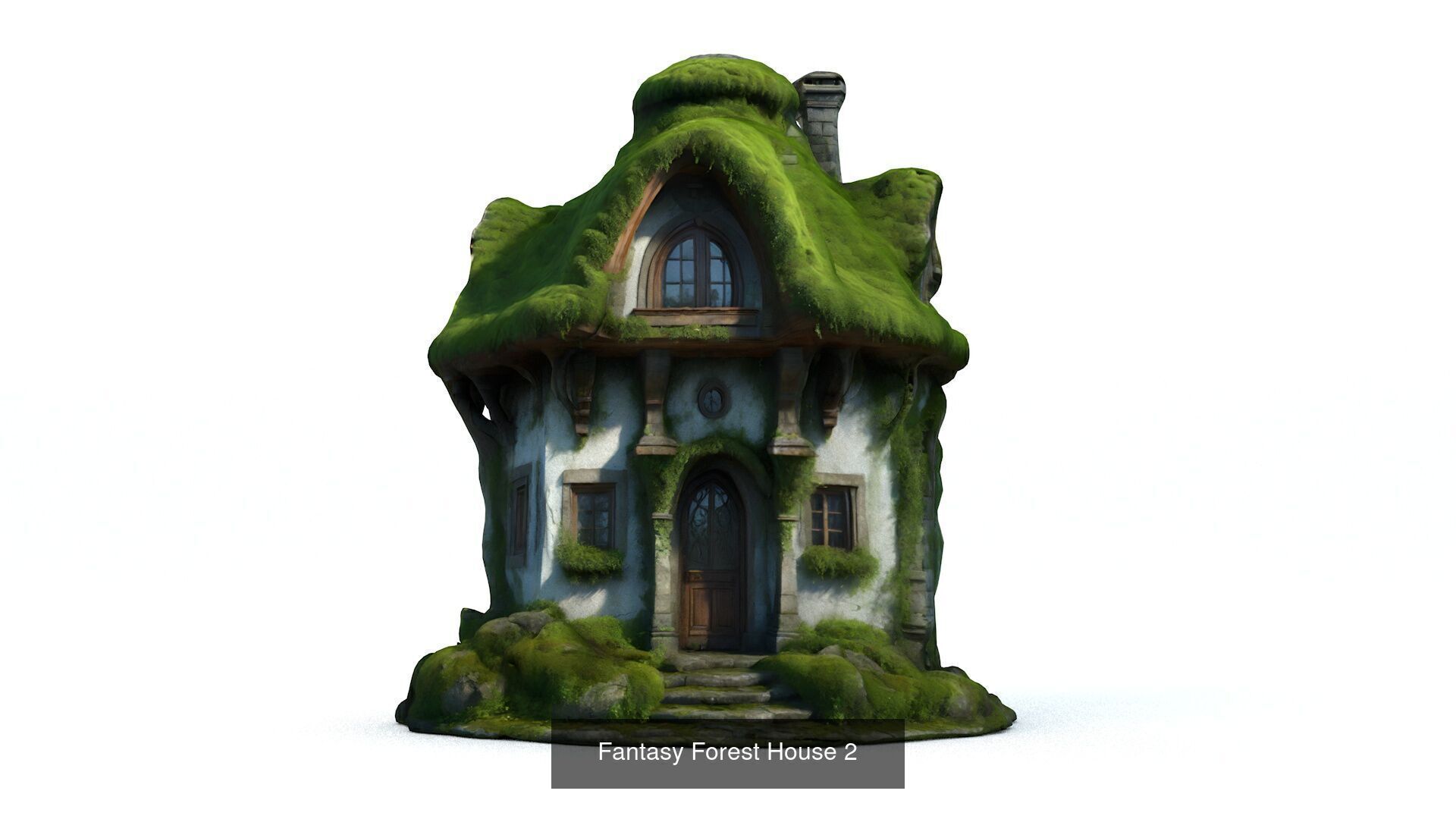 Fantasy Forest Houses 3D Model Collection_2
