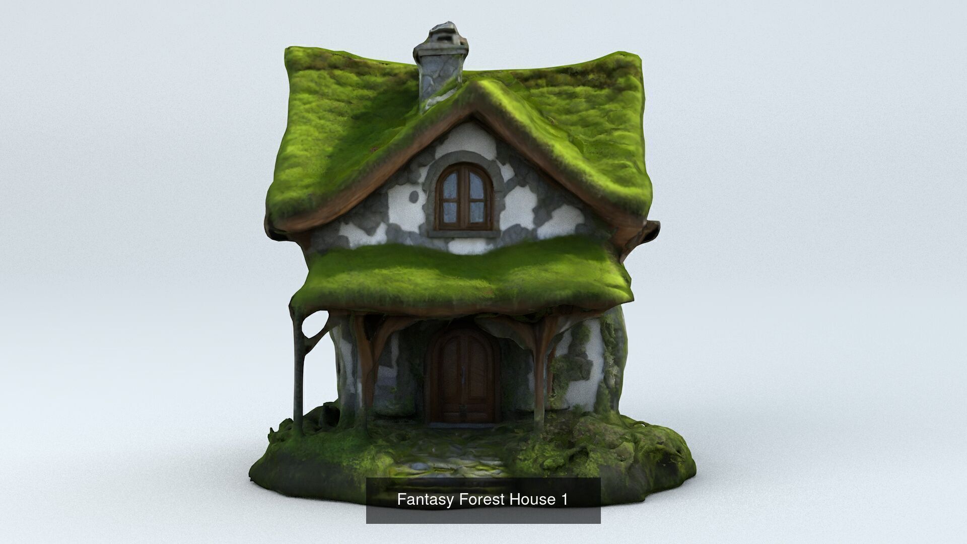 Fantasy Forest Houses 3D Model Collection_1