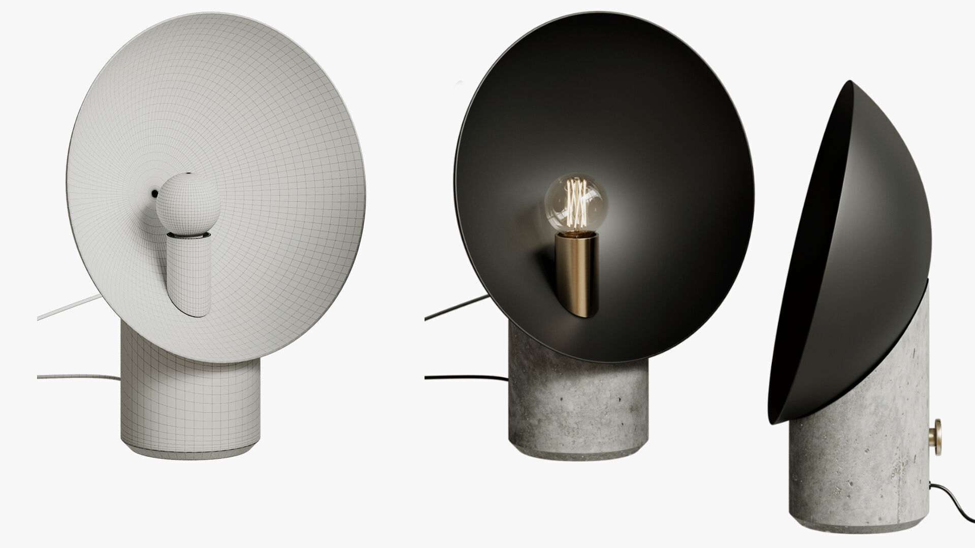Lola table lamp 3D model_4