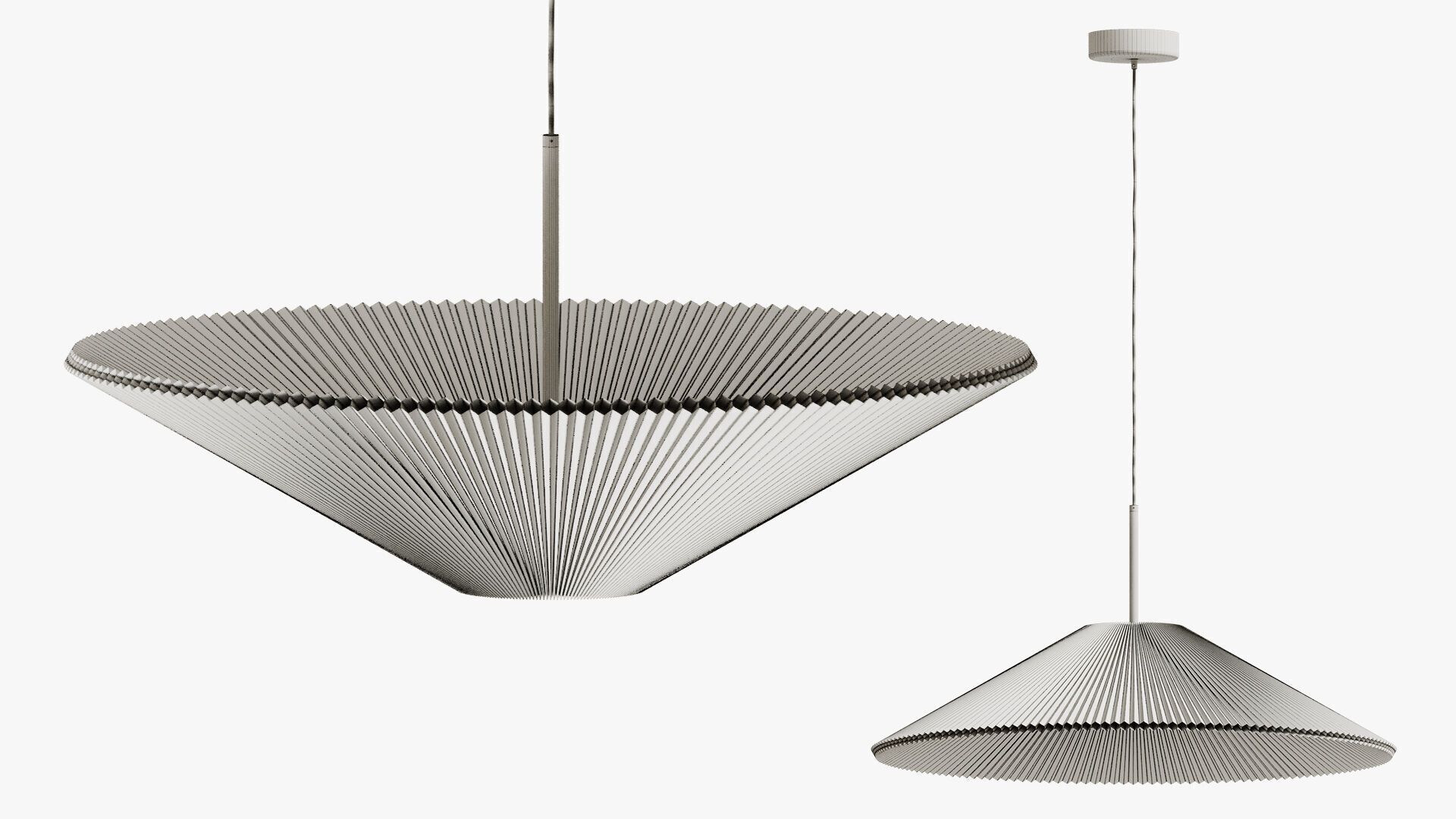 Nebra Pendant Large White - New Works 3D model_5