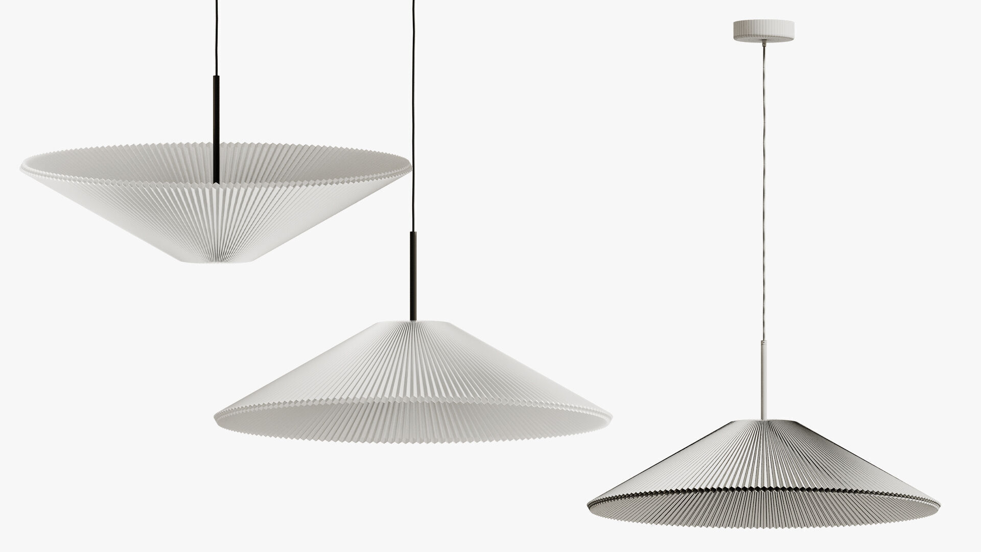 Nebra Pendant Large White - New Works 3D model_4