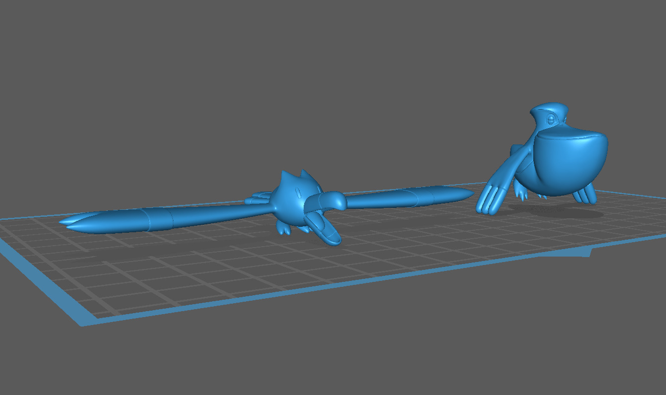 278 WINGULL 279 PELIPPER HIGH-RES POKEMON 3D print model_3