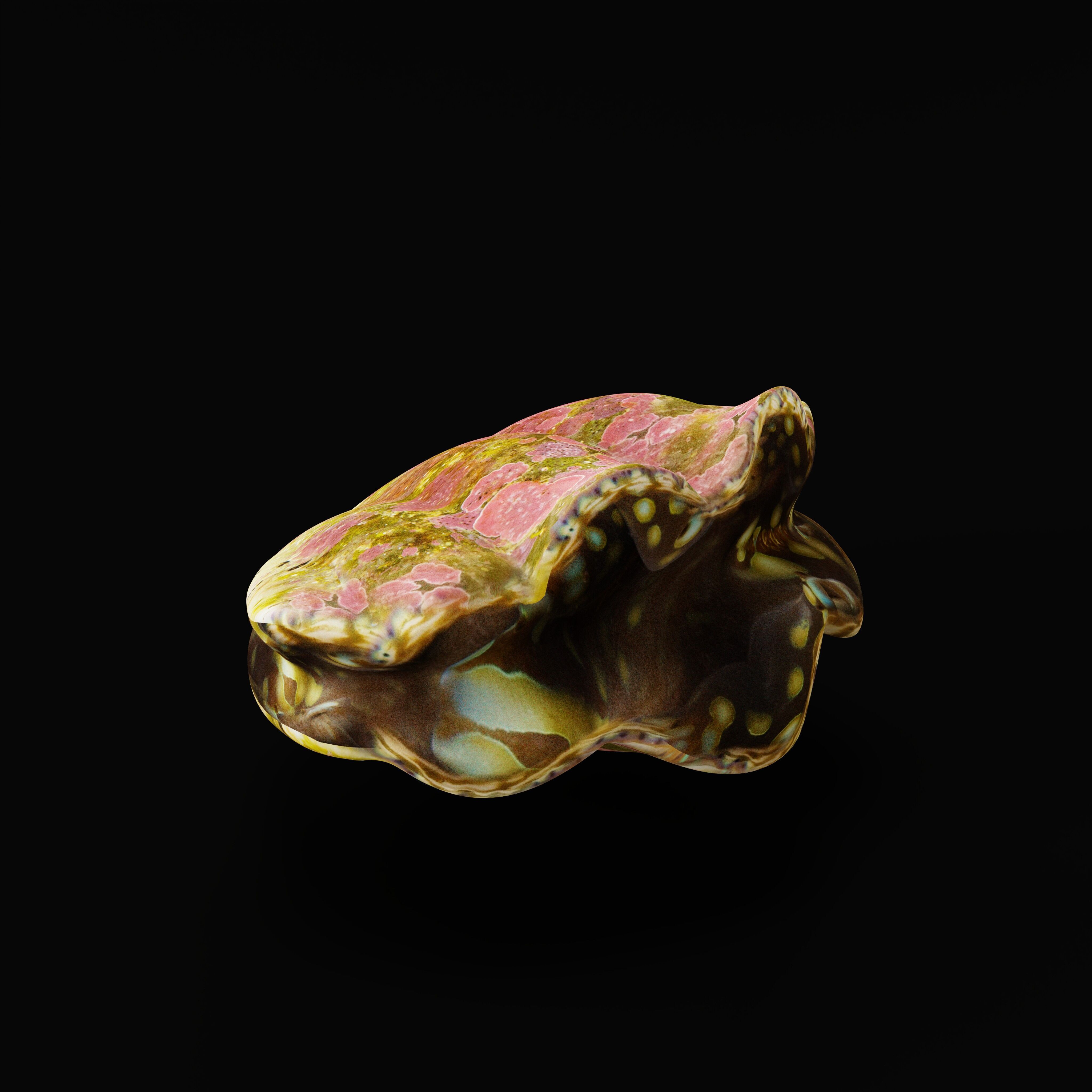 Giant Clam Mollusk Low-poly 3D model_40