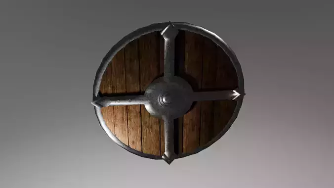 Shield model low-poly Free low-poly 3D model
