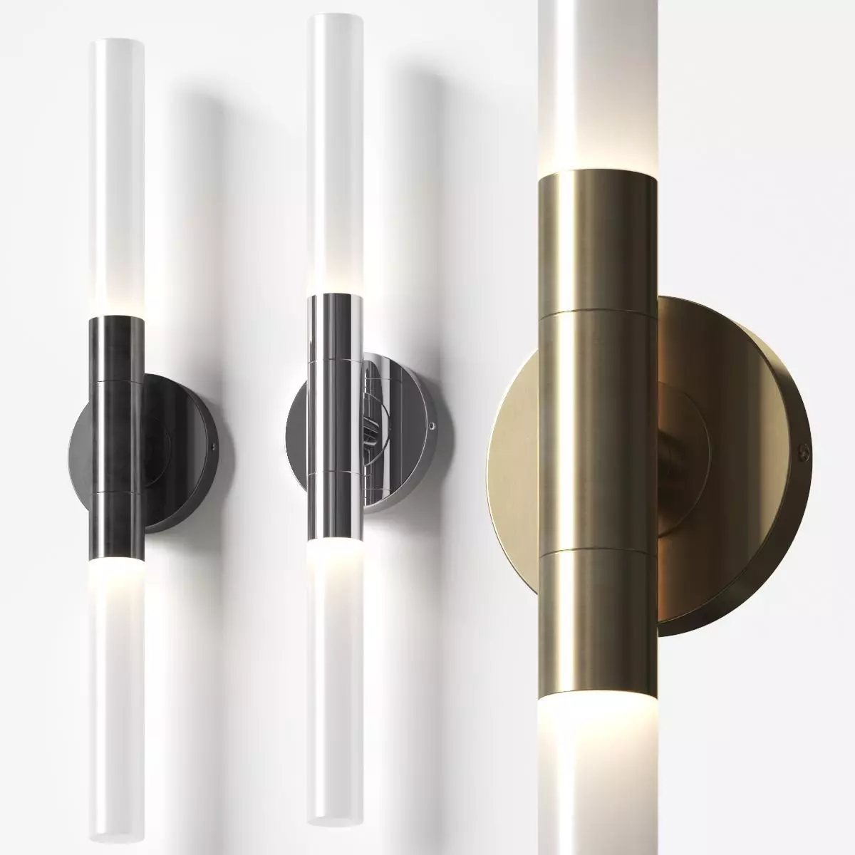 Thadeo Double Sconce - Shades of light 3D model_0