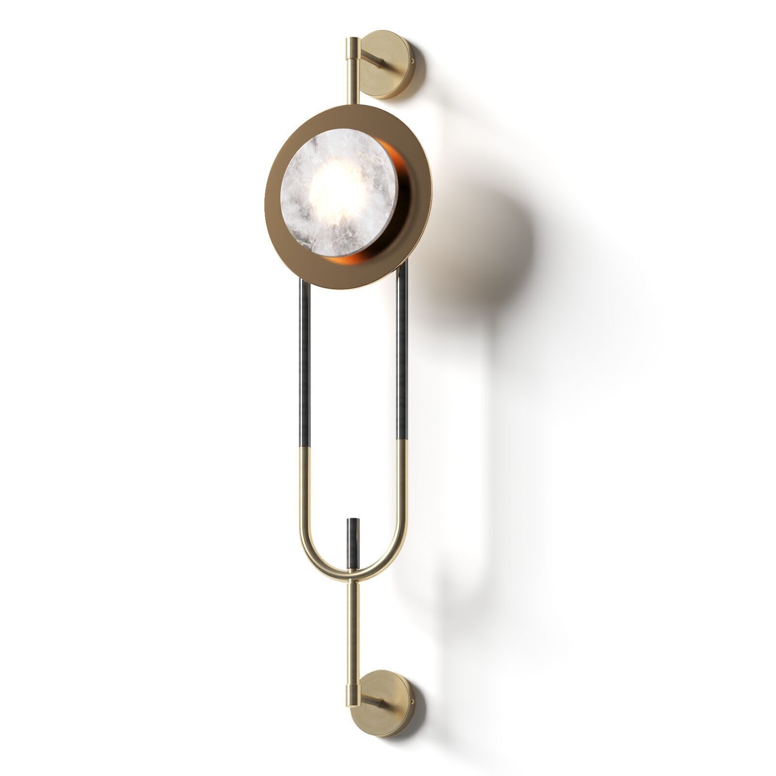 Golden Hardware wall lamp - Original tree lights 3D model_2