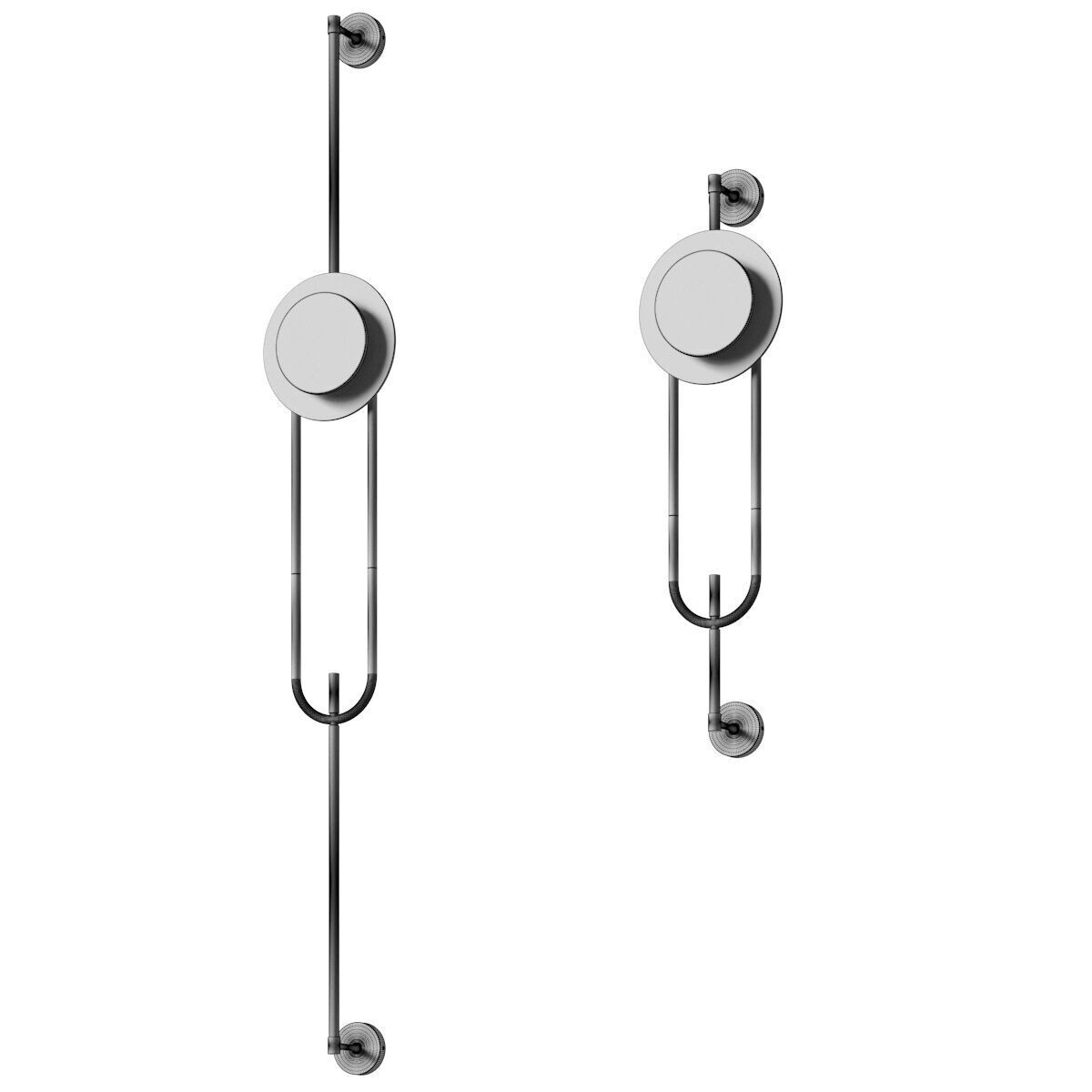 Golden Hardware wall lamp - Original tree lights 3D model_3