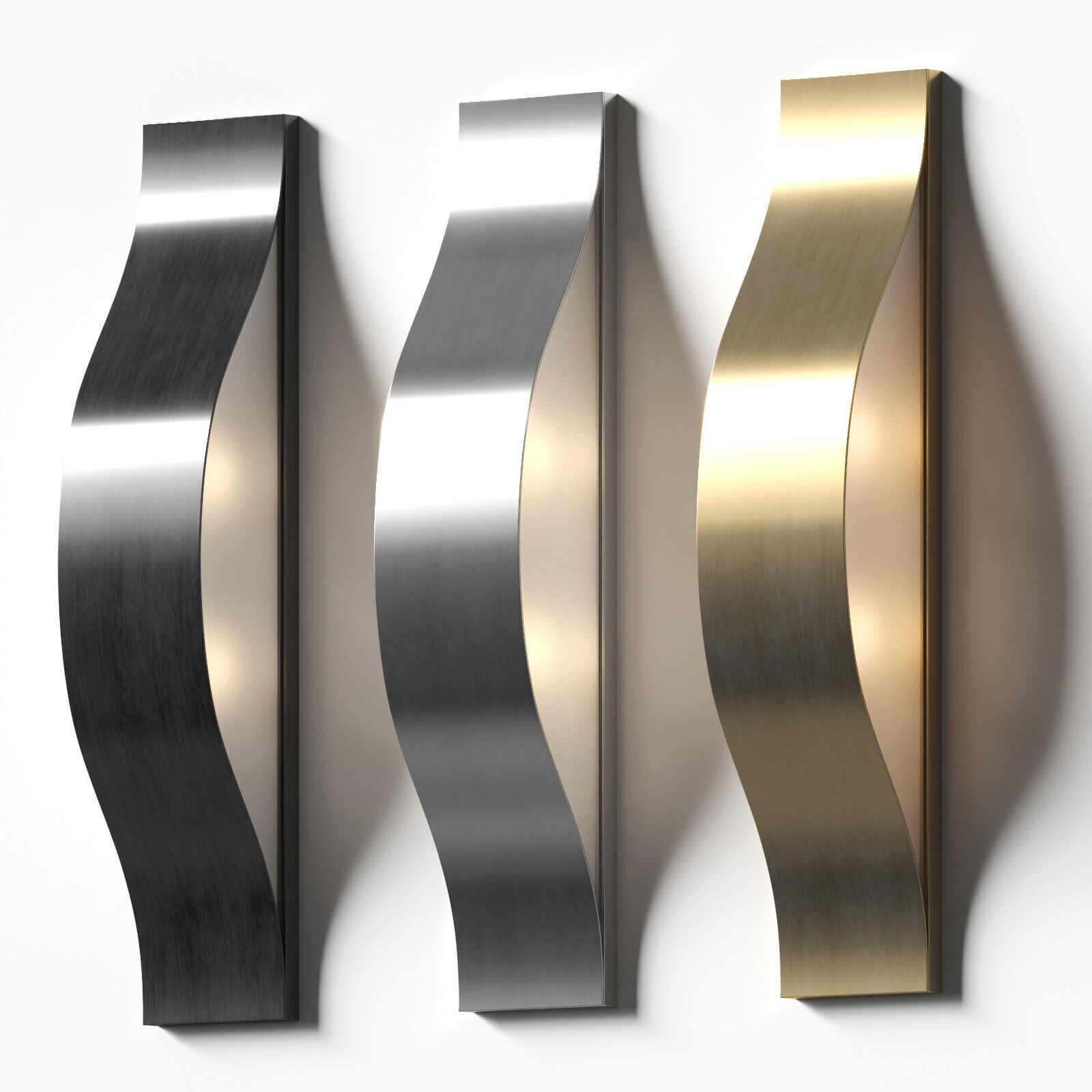 Avant Medium Linear Sconce - Kelly Wearstler 3D model_1