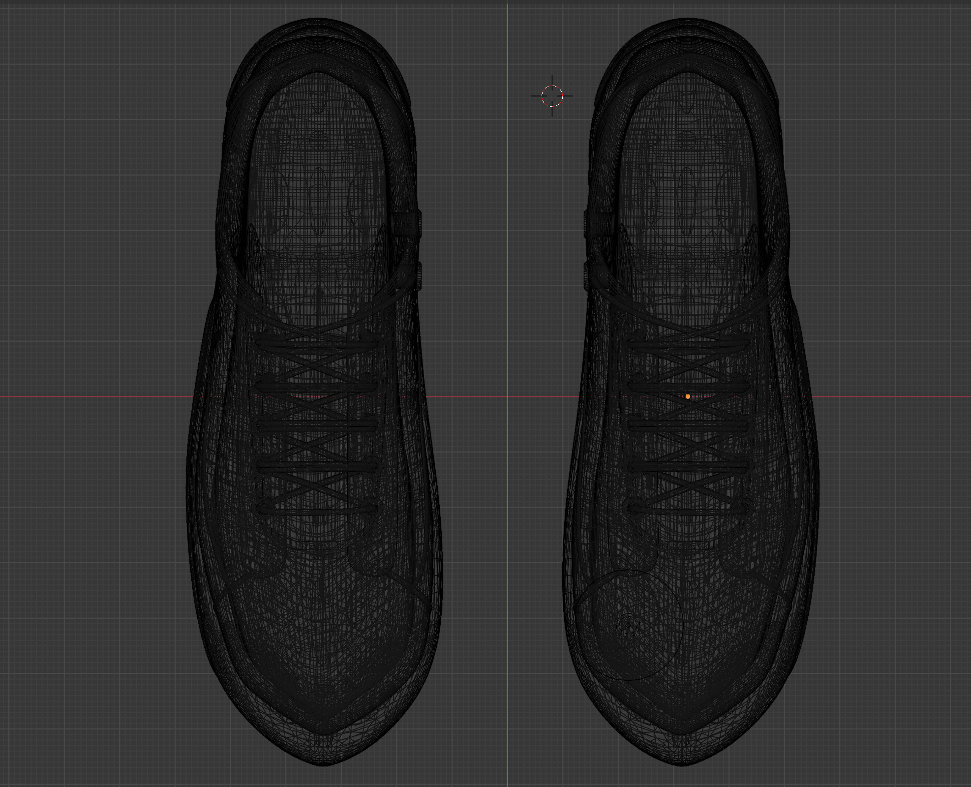 Converse style custom shoes 3D model_6