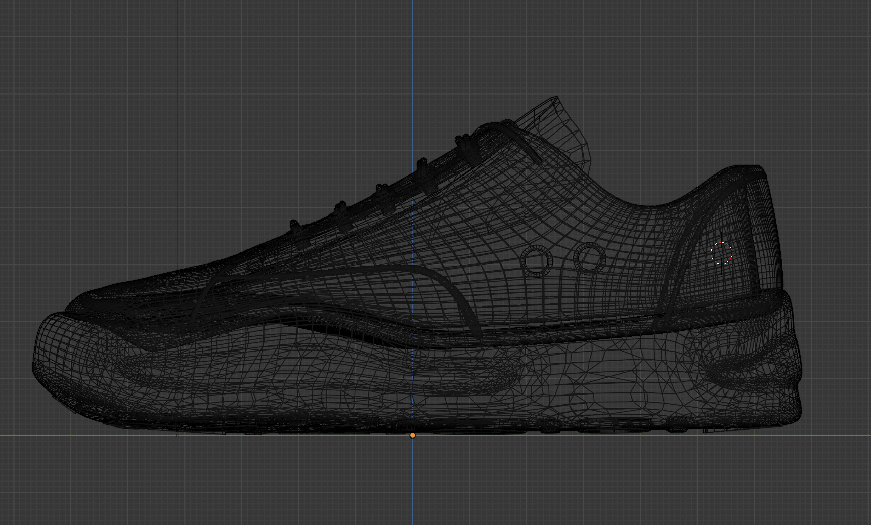 Converse style custom shoes 3D model_7