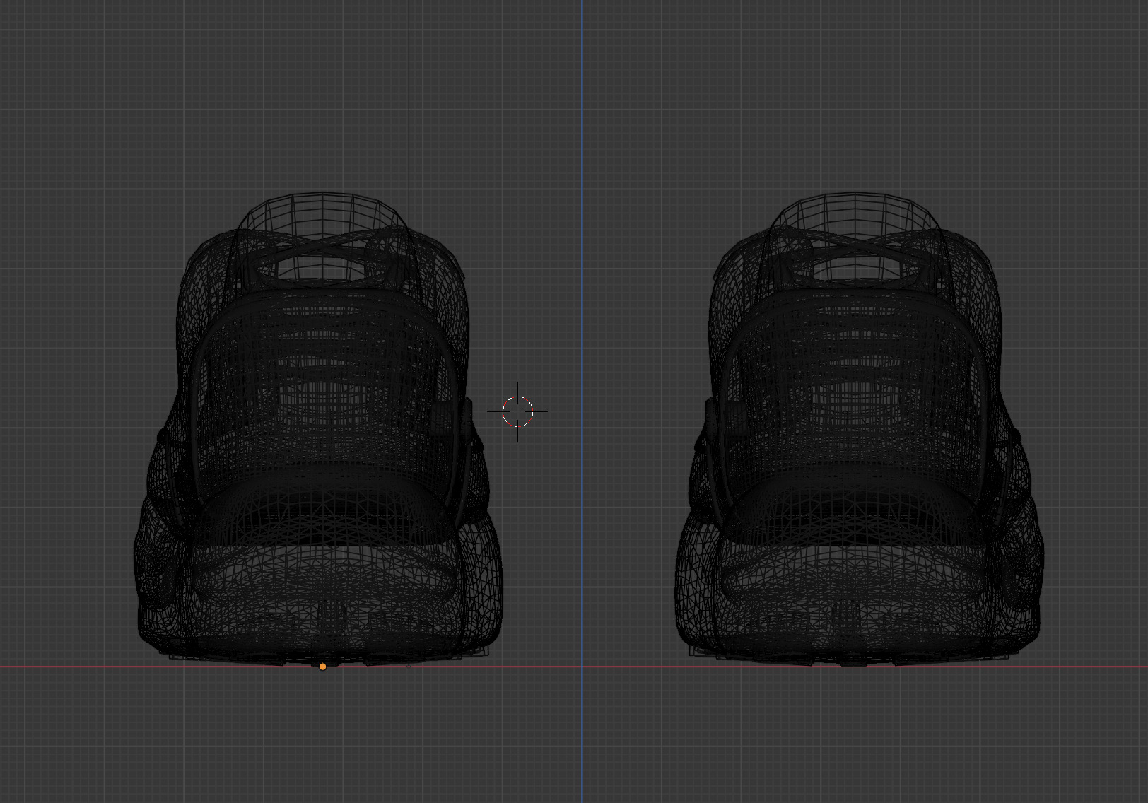 Converse style custom shoes 3D model_8