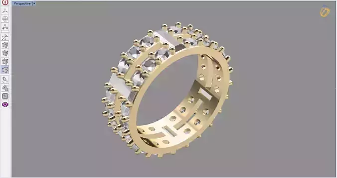Timeless Bond Eternity Ring 3D print model