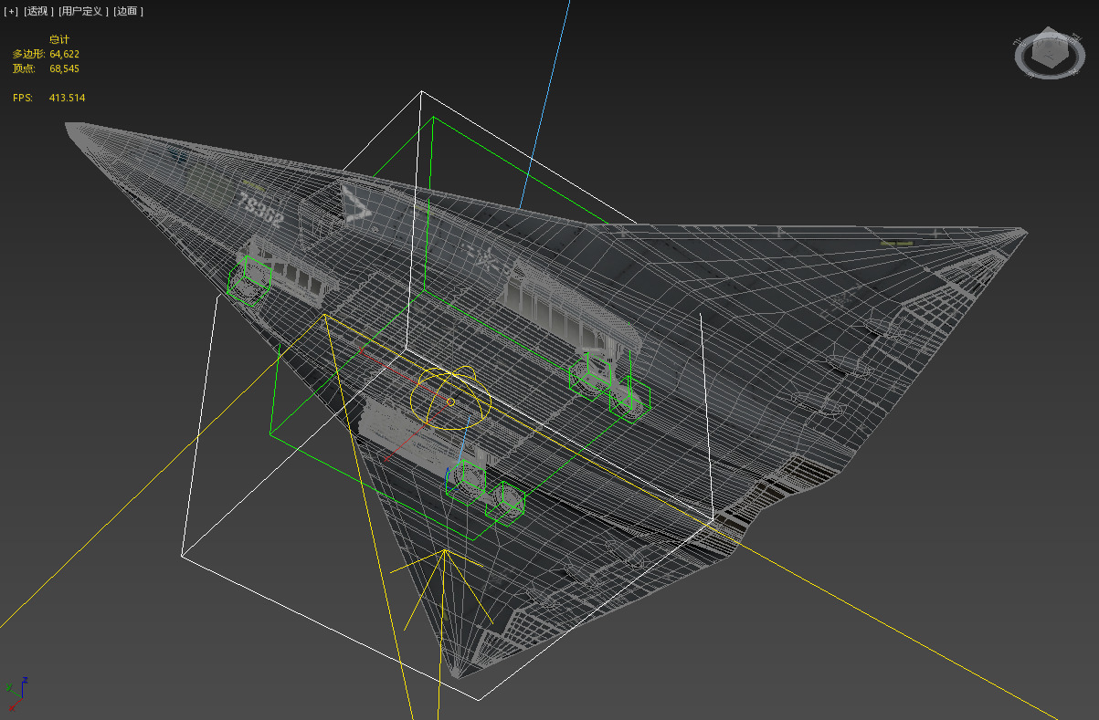 Chengdu J-36 J36 Sixth-Generation Stealth Fighter Jet 3D Model Low-poly 3D model_34