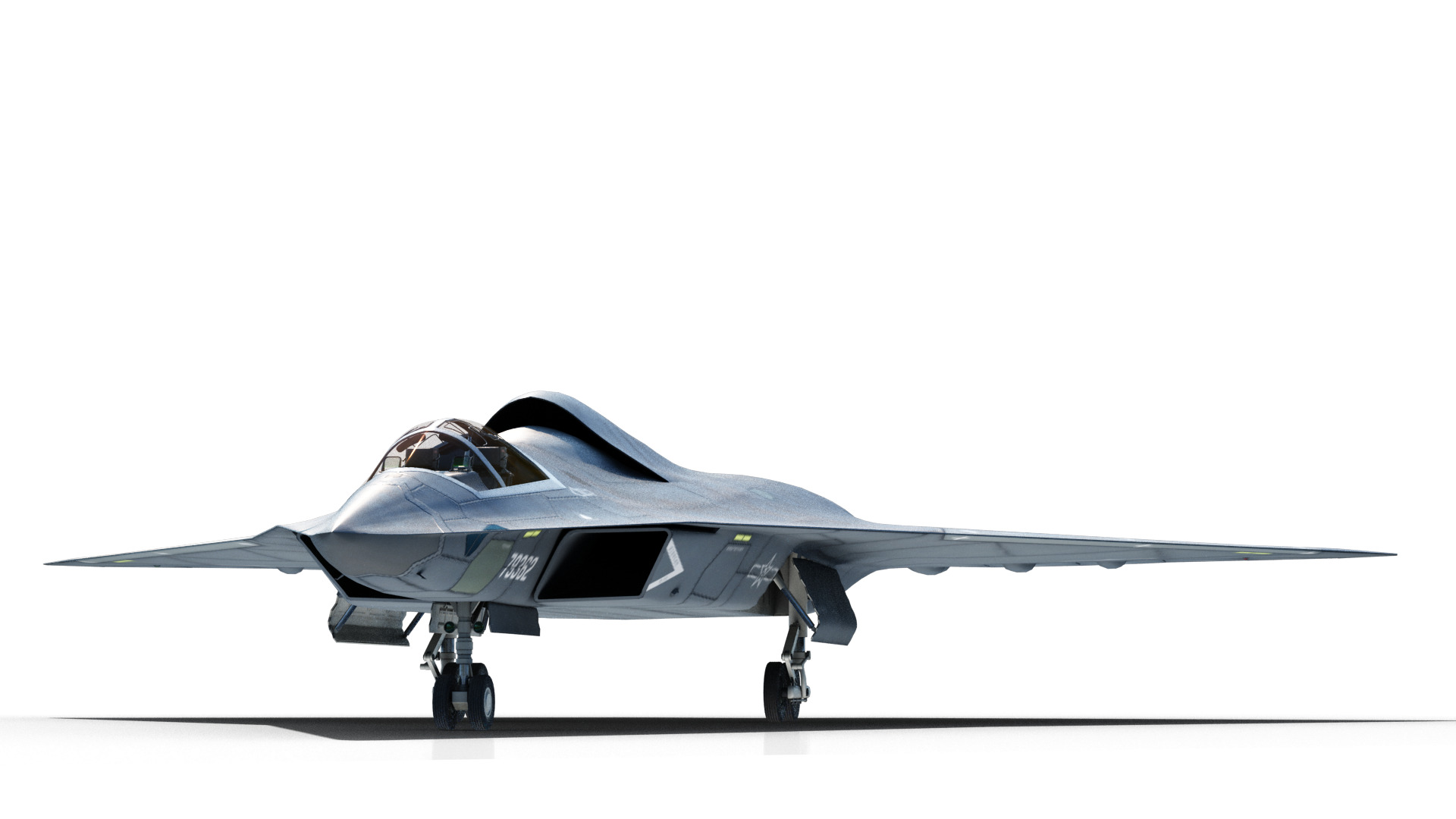 Chengdu J-36 J36 Sixth-Generation Stealth Fighter Jet 3D Model Low-poly 3D model_6