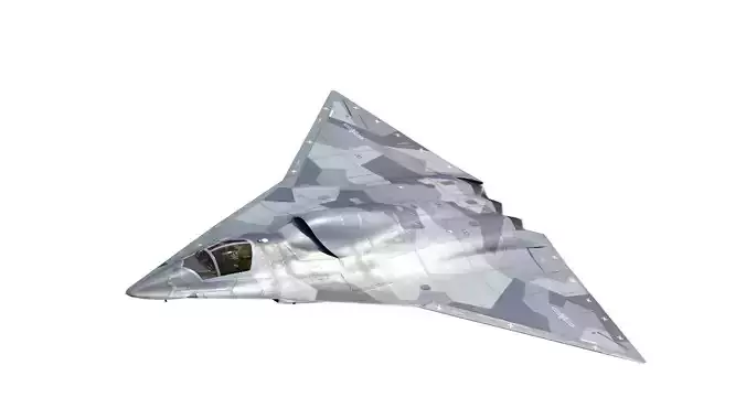 Chengdu J-36 J36 Sixth-Generation Stealth Fighter Jet 3D Model Low-poly 3D model
