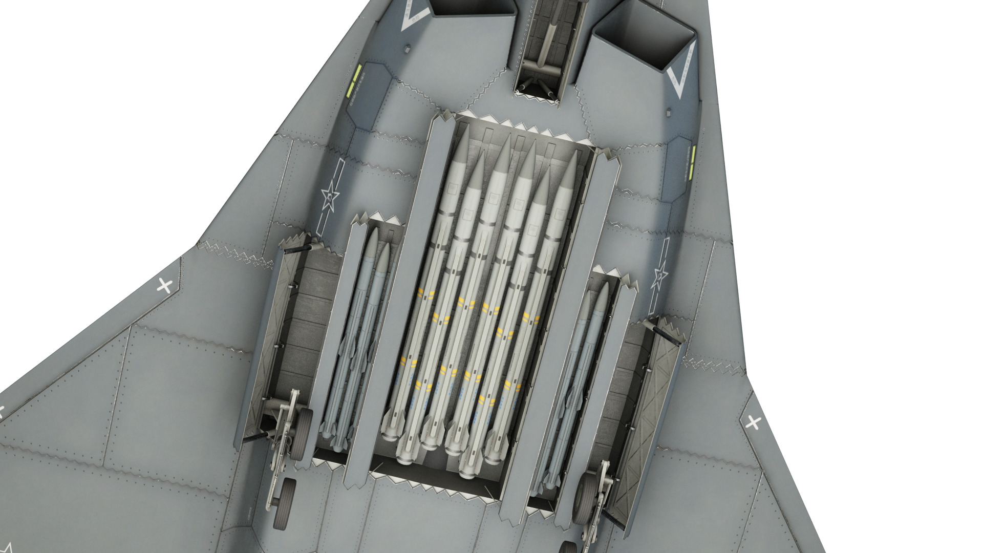 Chengdu J-36 J36 Sixth-Generation Stealth Fighter Jet 3D Model Low-poly 3D model_24