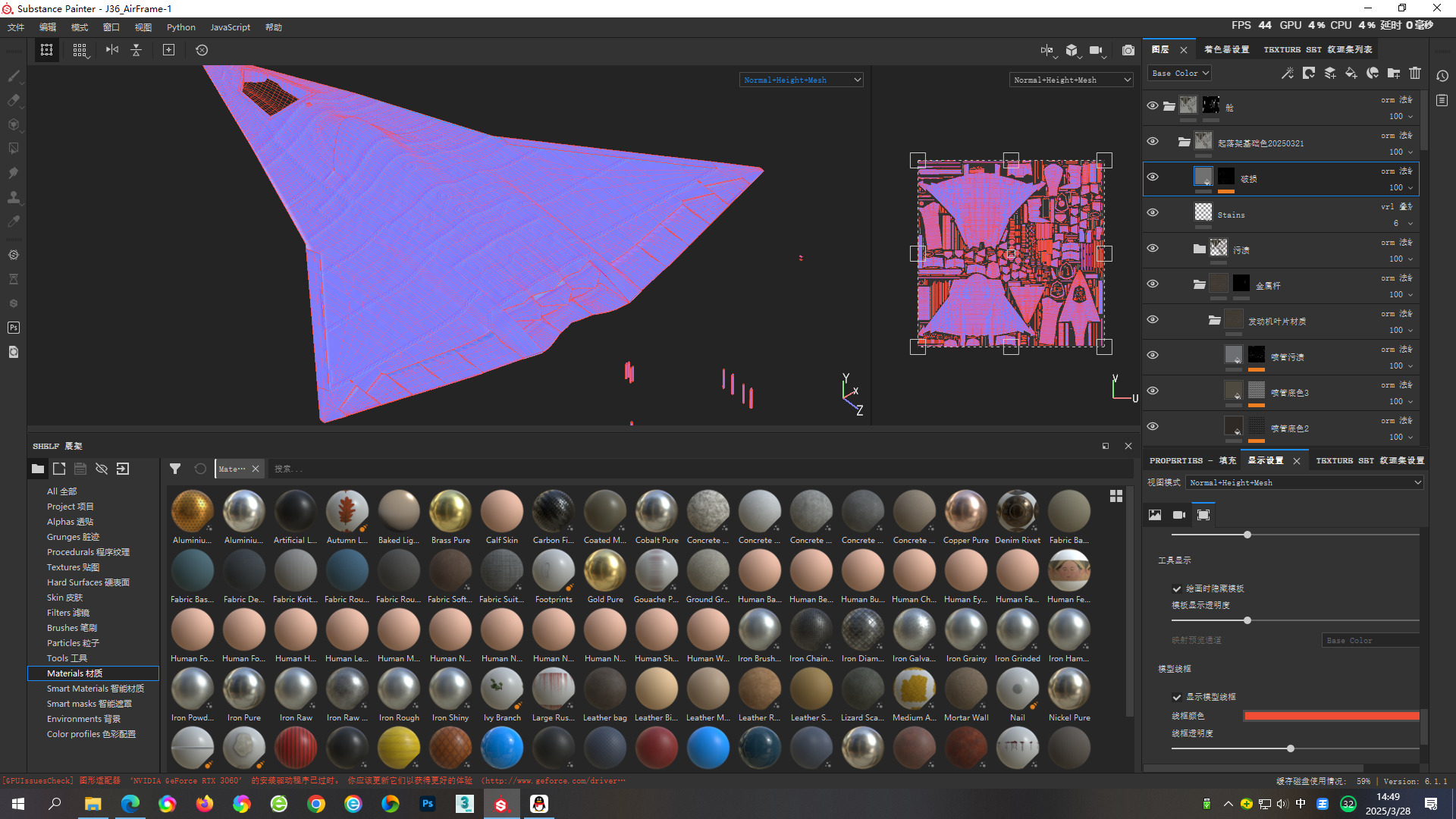 Chengdu J-36 J36 Sixth-Generation Stealth Fighter Jet 3D Model Low-poly 3D model_28