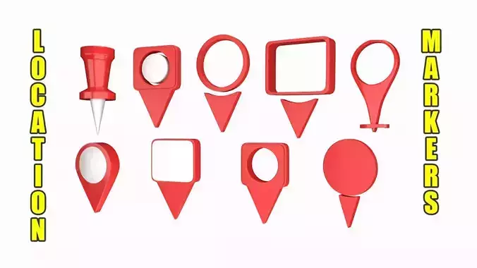 Location Markers 9 in 1