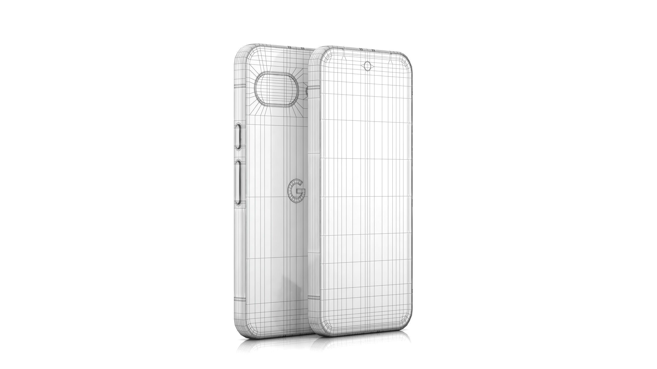 Google Pixel 9a  Low-poly 3D model_13