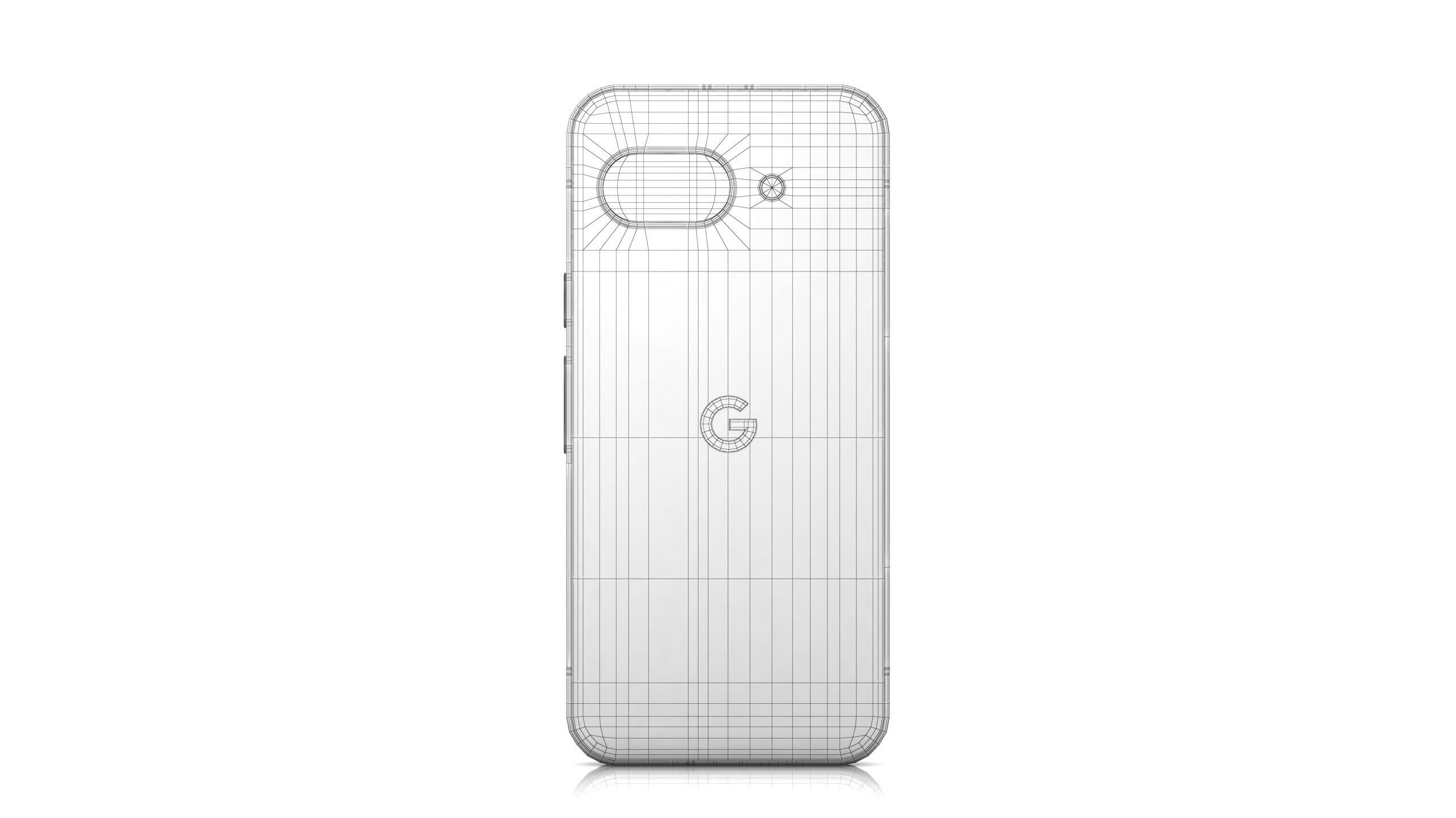 Google Pixel 9a  Low-poly 3D model_15