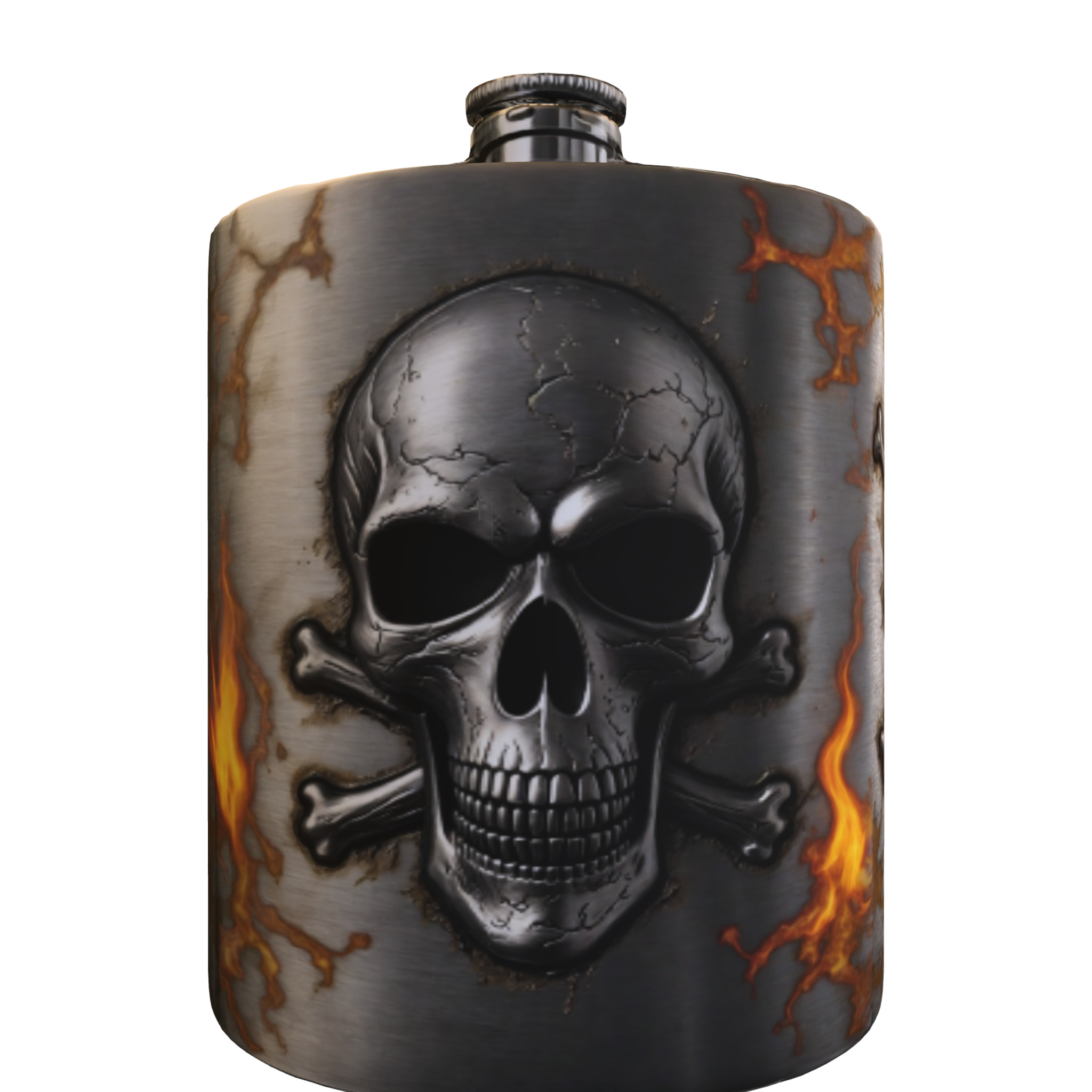 Skull Flask 3D model_4