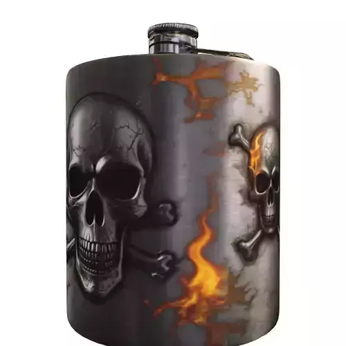 Skull Flask 3D model