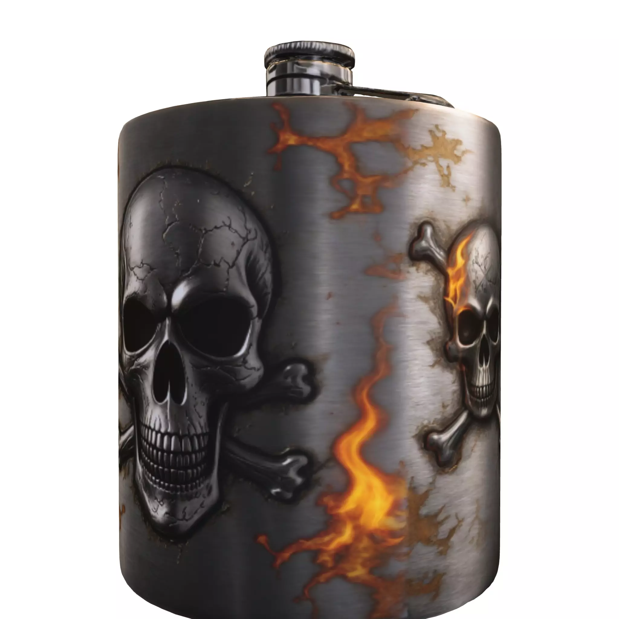 Skull Flask 3D model_0