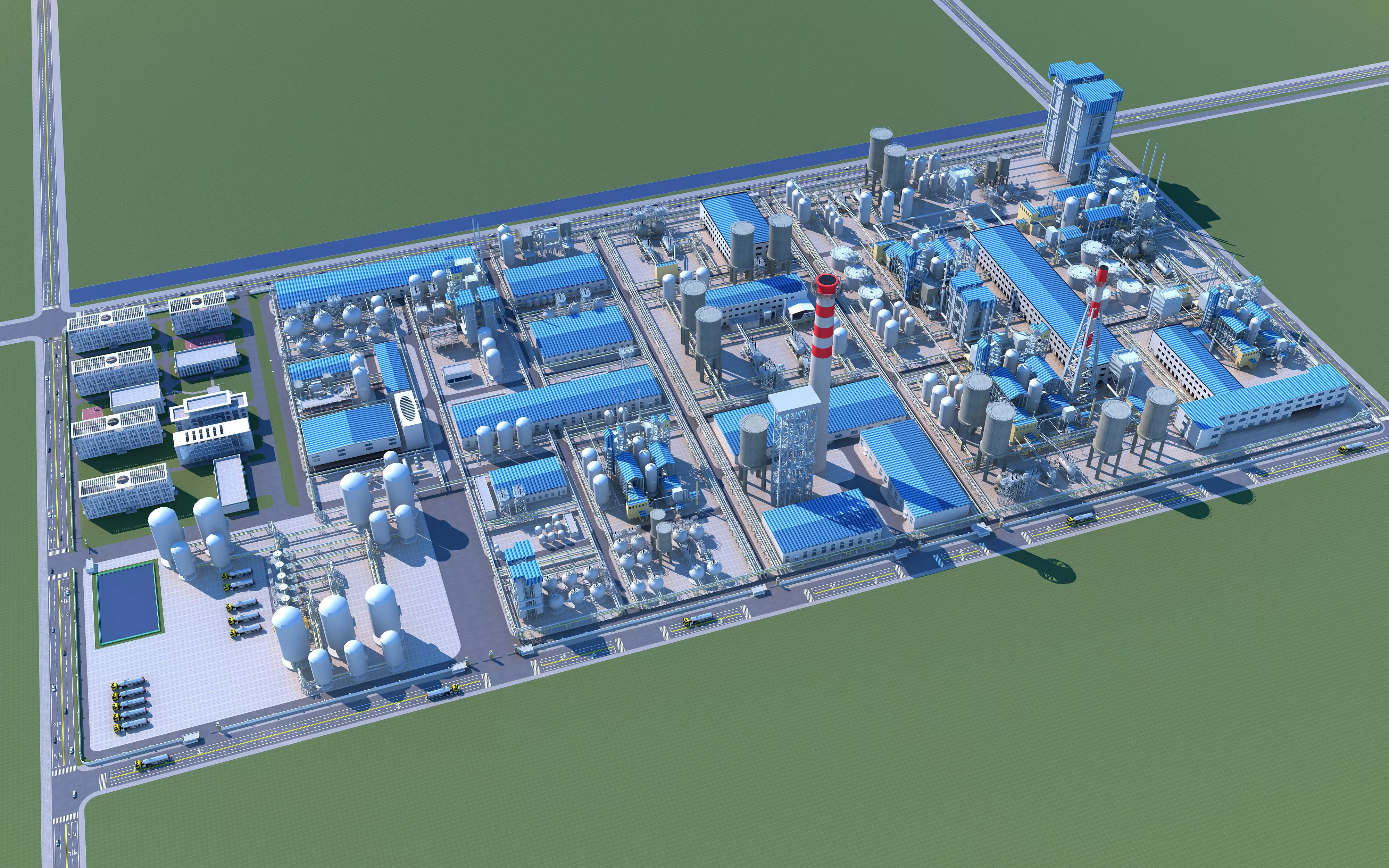 Coal Chemical Industry 3D model_0