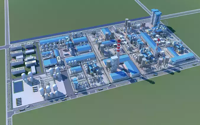 Coal Chemical Industry 3D model