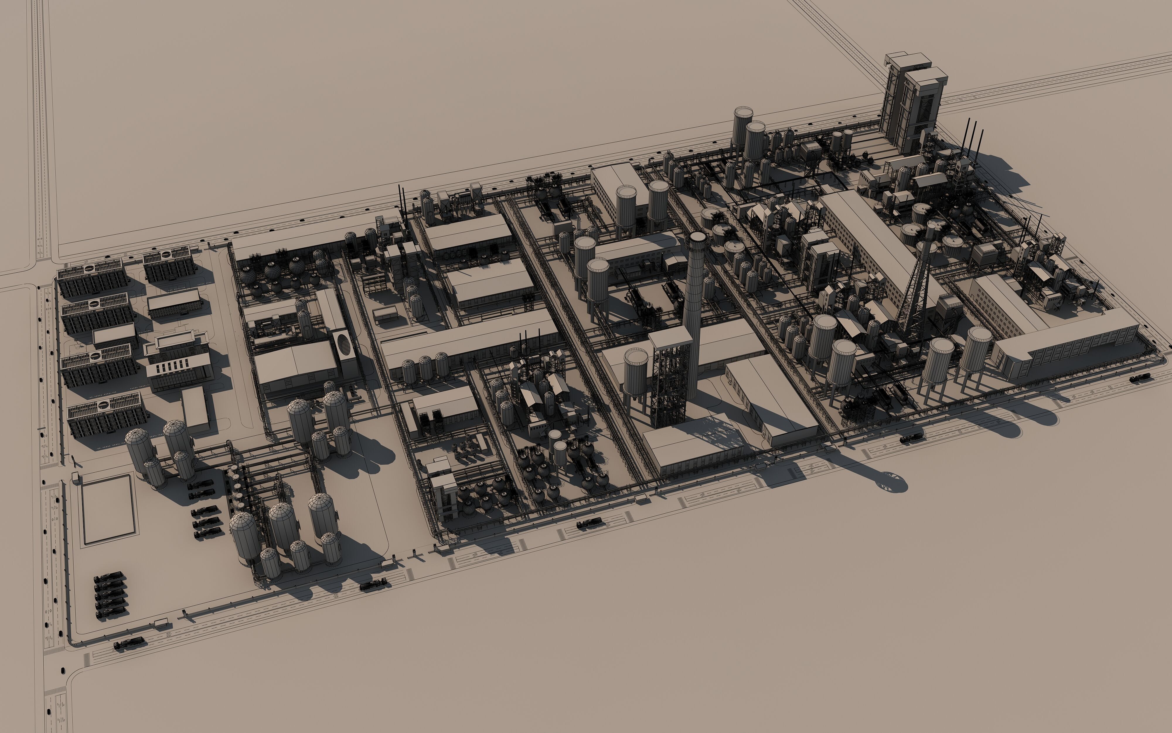 Coal Chemical Industry 3D model_9