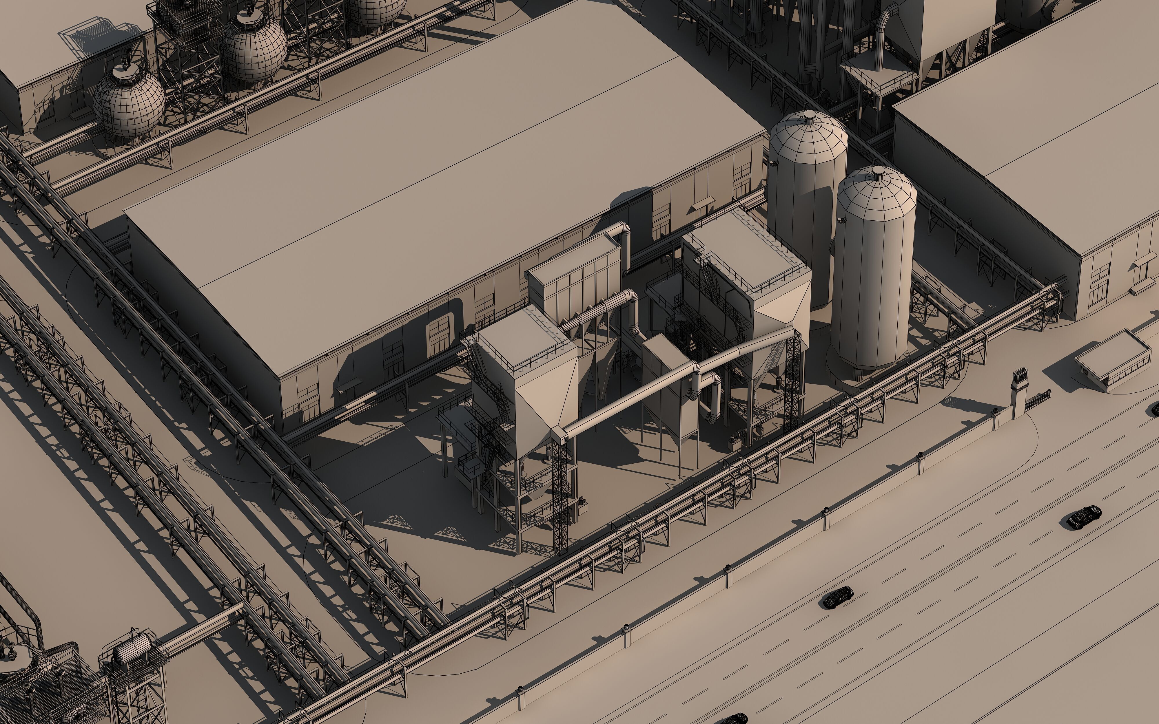 Coal Chemical Industry 3D model_7