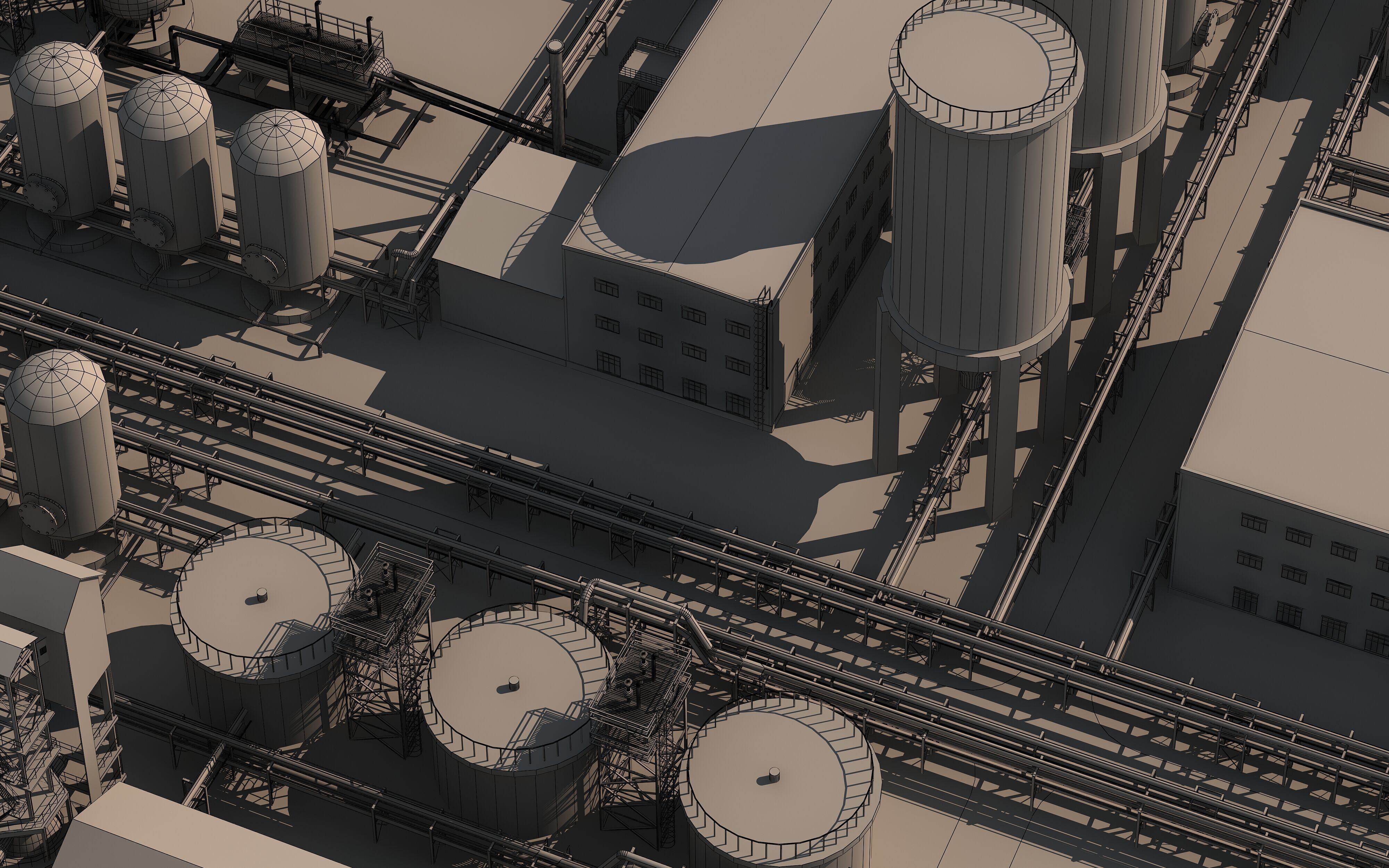 Coal Chemical Industry 3D model_6