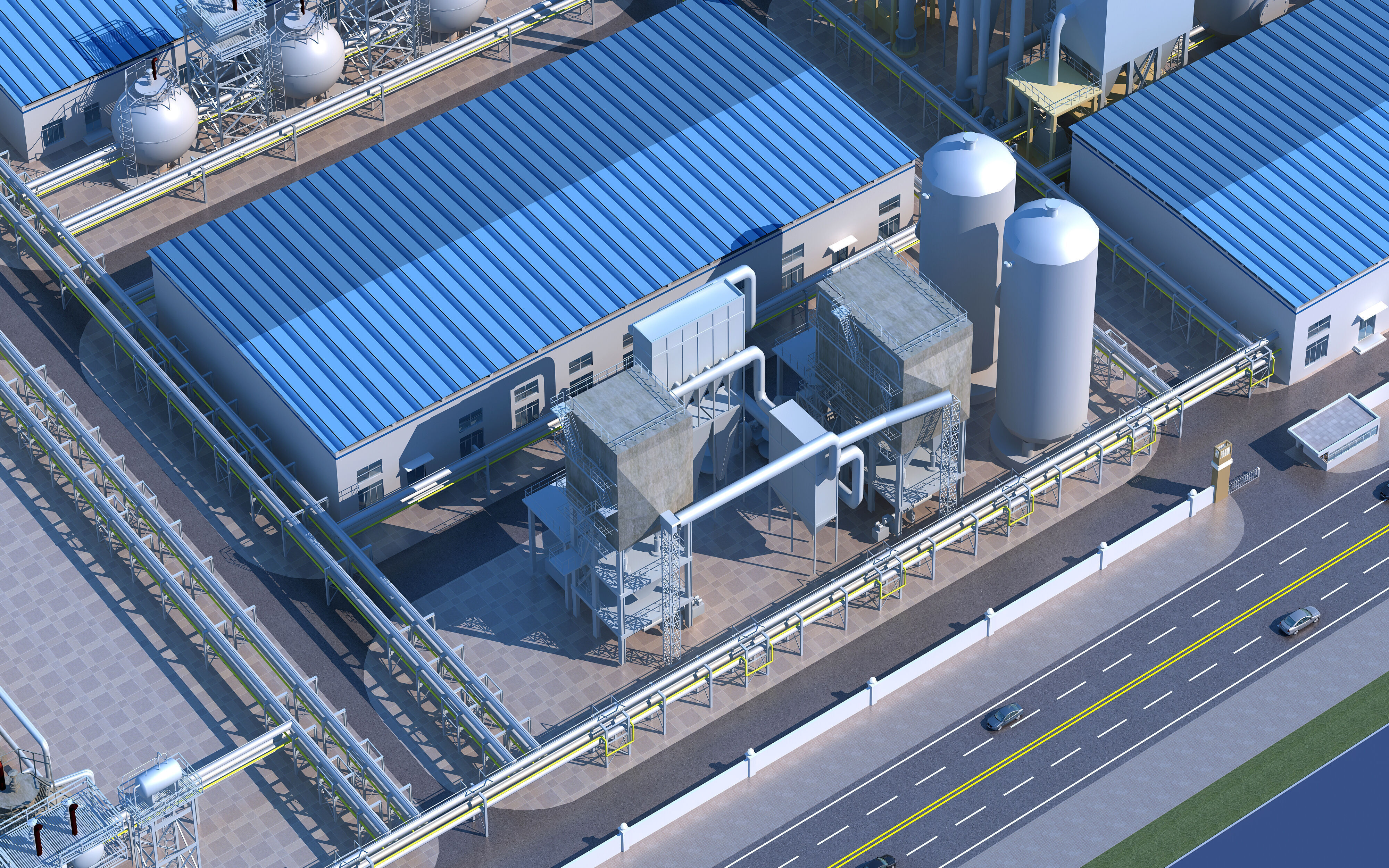 Coal Chemical Industry 3D model_1