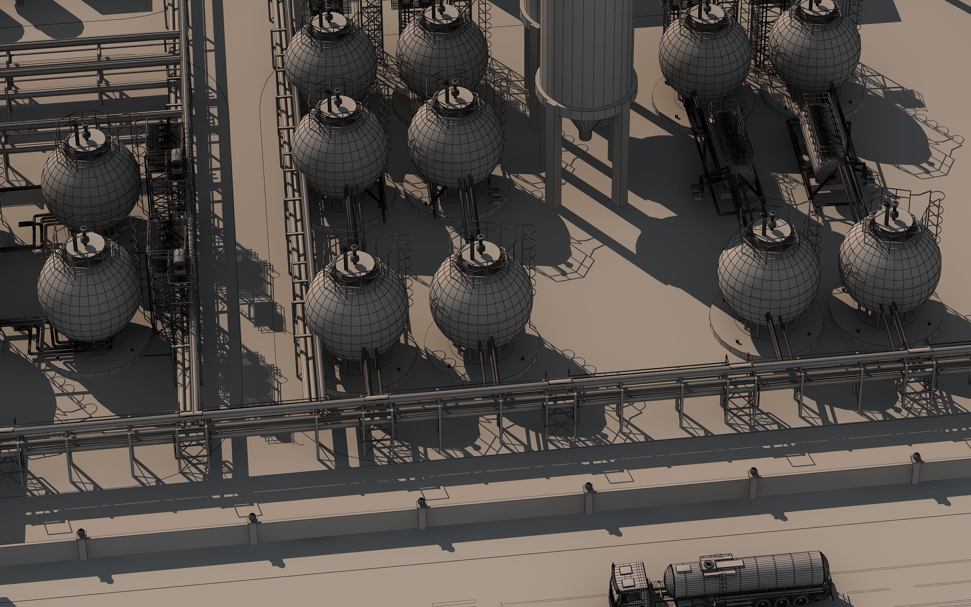 Coal Chemical Industry 3D model_8