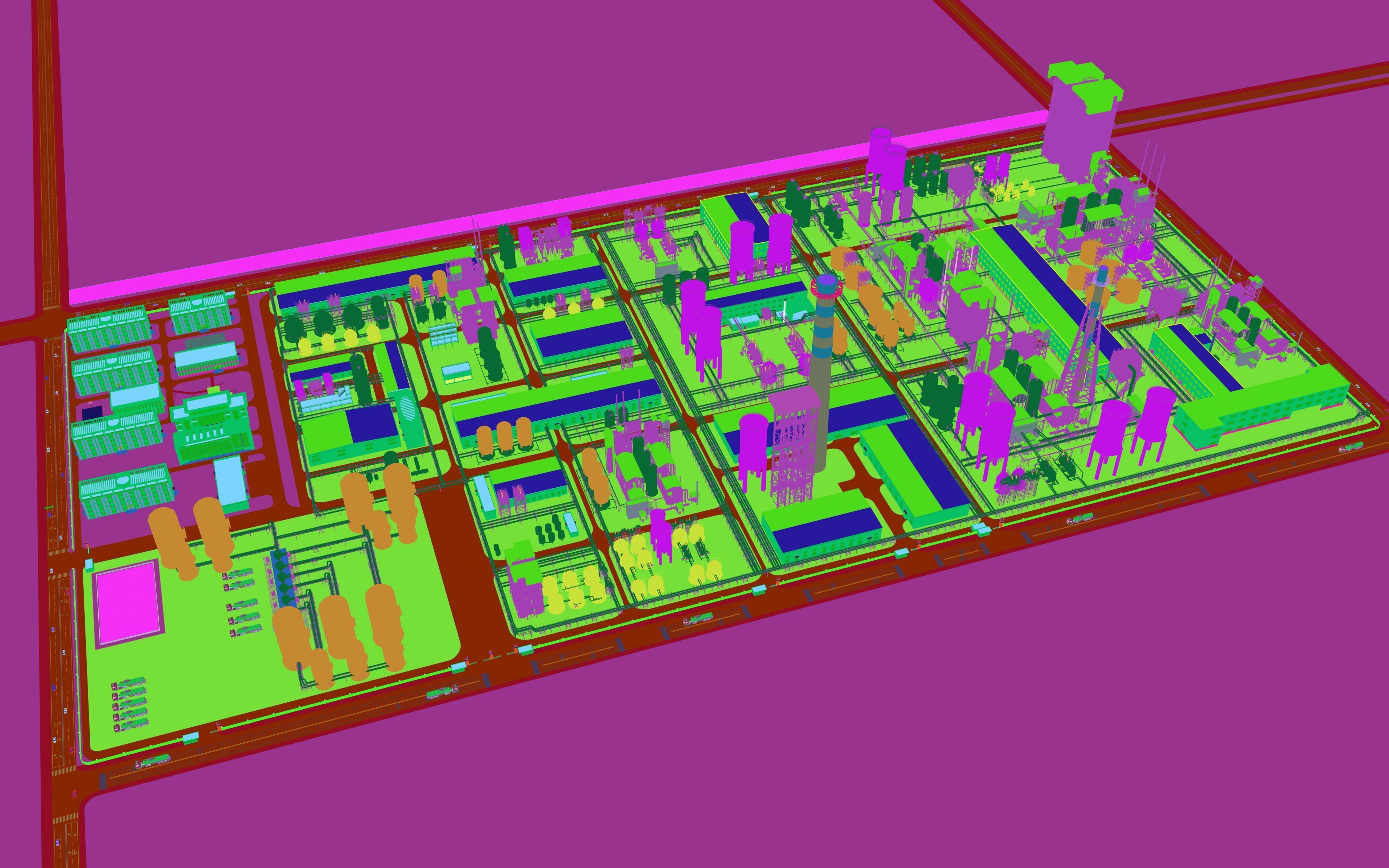 Coal Chemical Industry 3D model_11