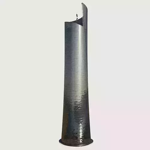 Building Skyscraper City Town Downtown Street Futuristic Utopia