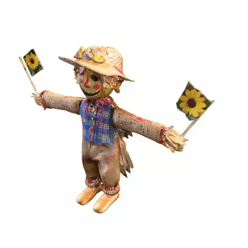 Festive Scarecrow 3D model