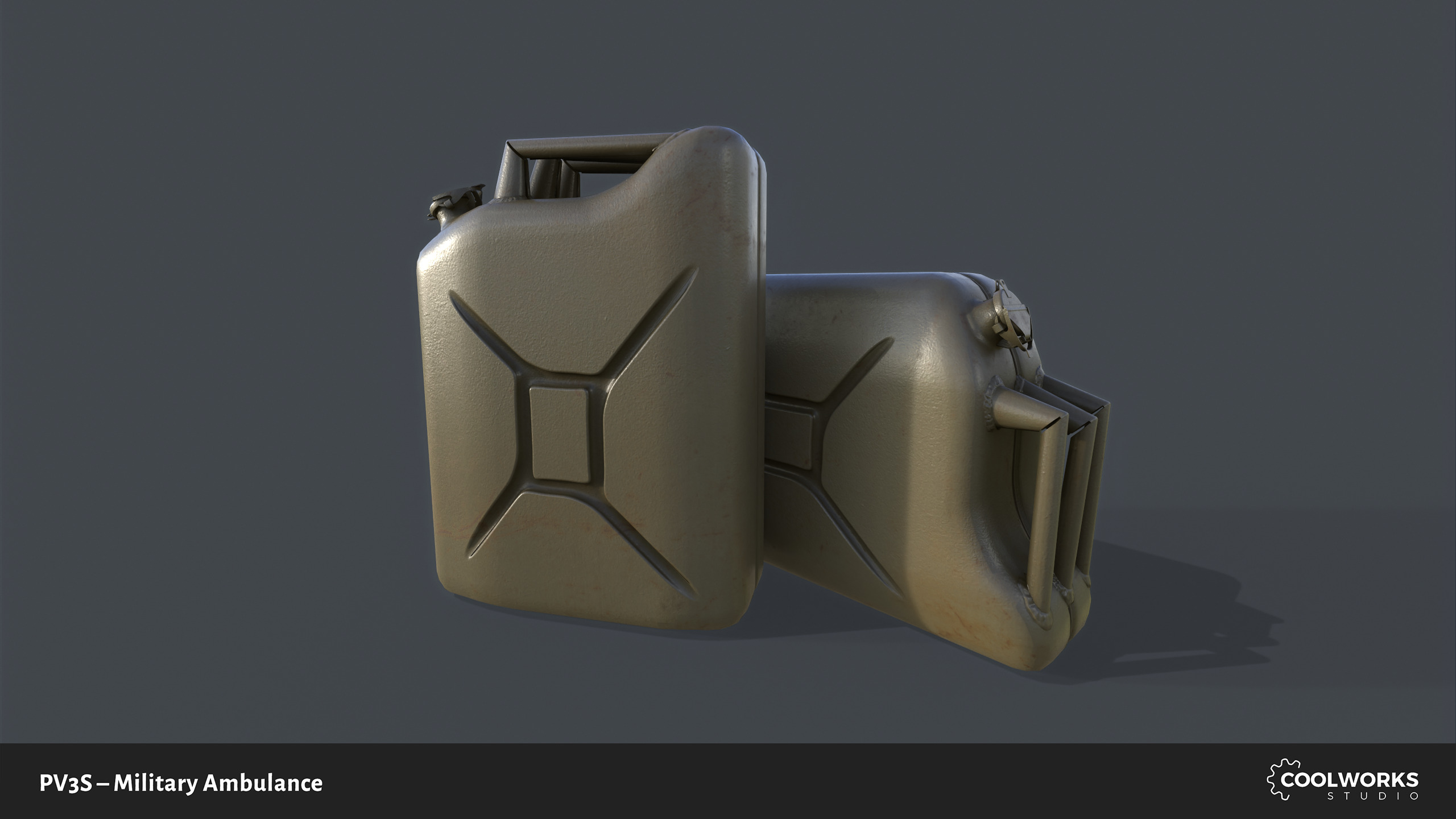 PV3S Truck Ambulance Set Low-poly 3D model_18