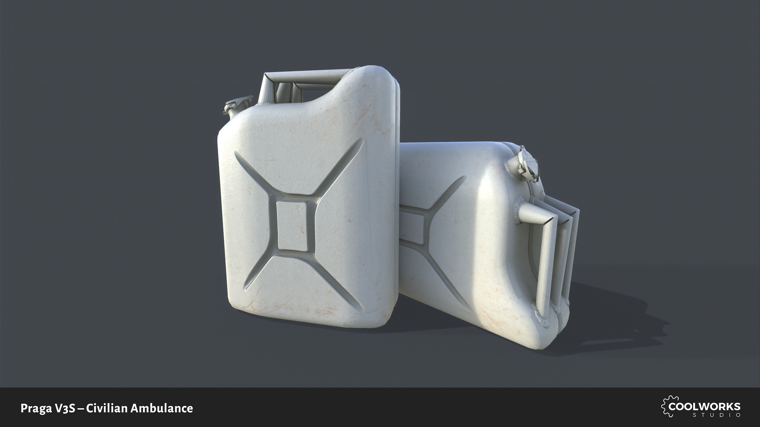 PV3S Truck Ambulance Set Low-poly 3D model_87