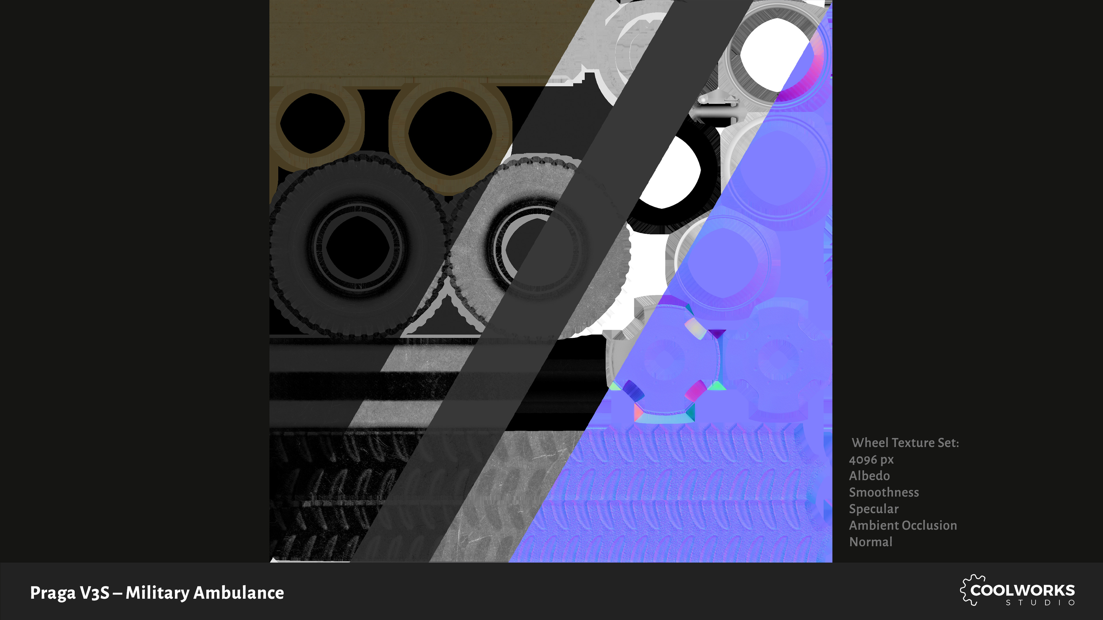 PV3S Truck Ambulance Set Low-poly 3D model_31