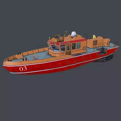 Towboat Low-poly PBR
