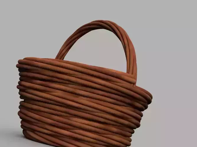 Wicker Basket 3D print model