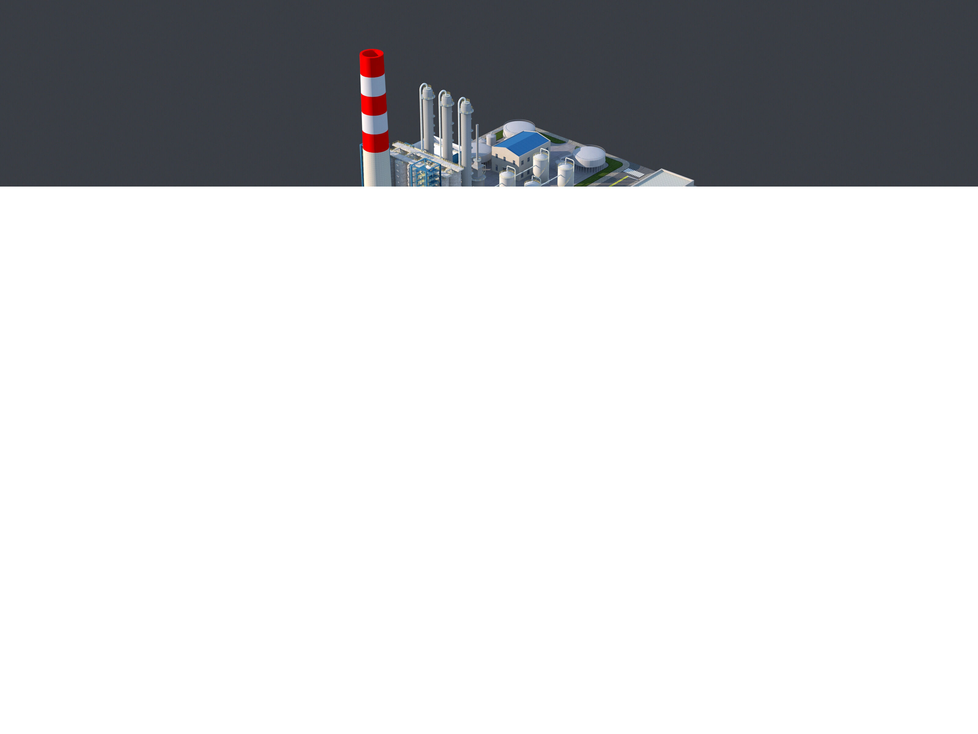 Huge Refinery  3D model_5