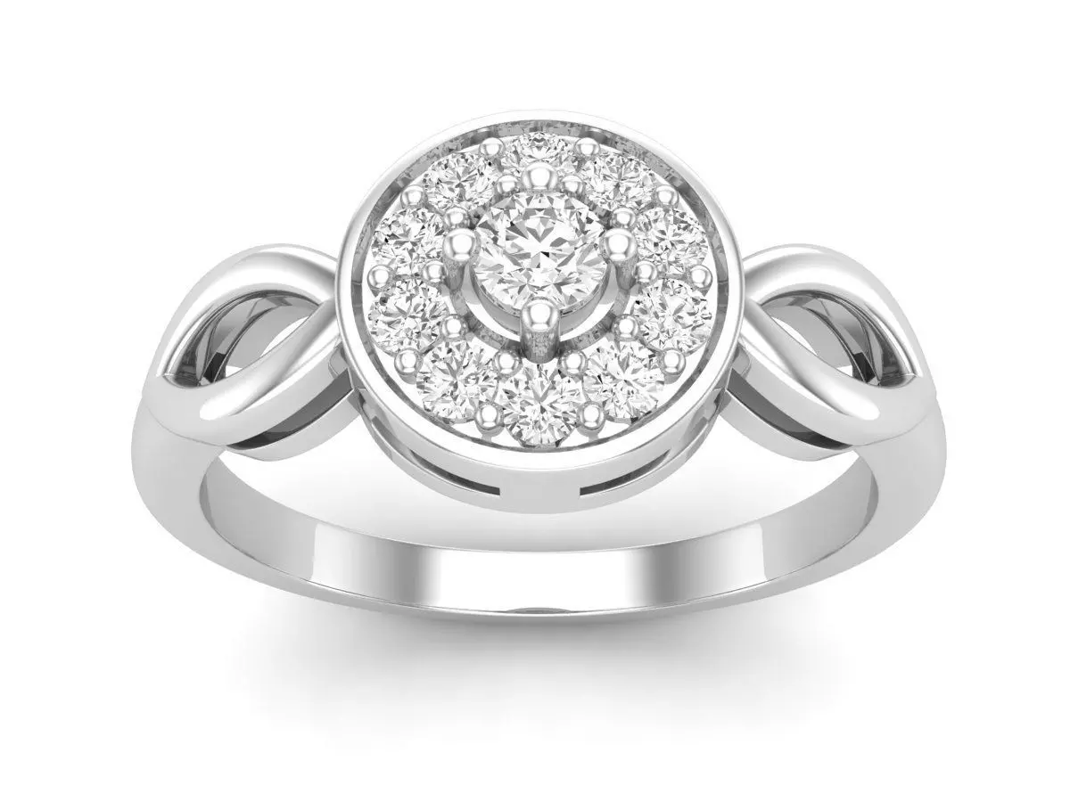 AV 665 Ladies diamond generic ring 3D print model